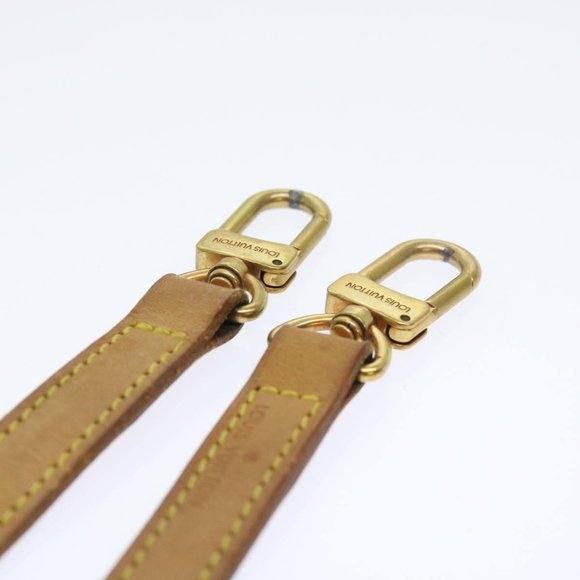 LOUIS VUITTON Shoulder Strap Leather 36.2"" Beige LV Auth - Picture 4 of 7